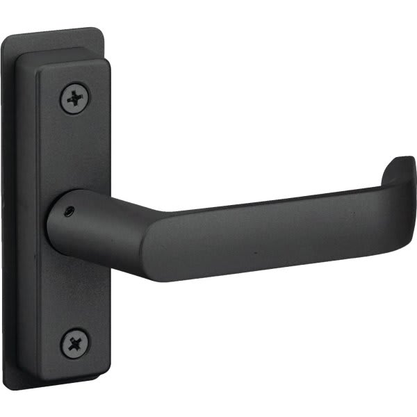 Adams Rite Aluminum Euro Deadlatch Return End Lever Handle (Black)