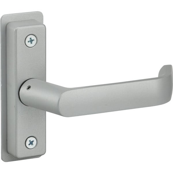 Adams Rite 4569 501 Cast Aluminum European Style Deadlatch Lever Handle (Clear)