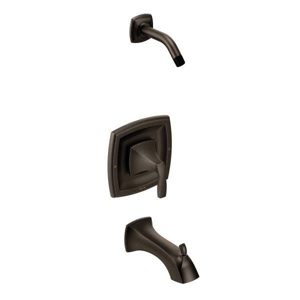 Moen Brantford Badewannen-/Dusch-Armatur In Oil Rubbed Bronze, 5 Zoll, Für Posi-Temp Ventil