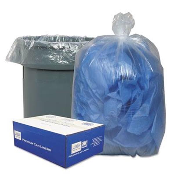 Clear Recycling Bags Genuine Joe 56-Gallon Trash Bags (200 Count