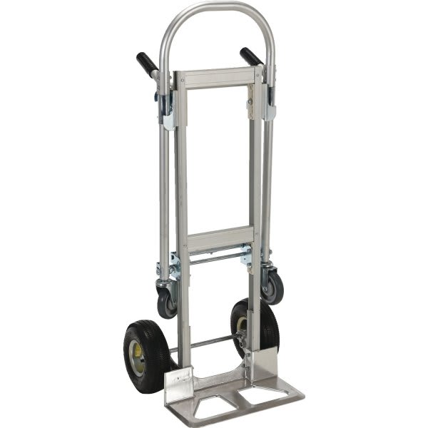 Vestil Silver Aluminum Convertible Hand Truck 52" X 20-1/2"