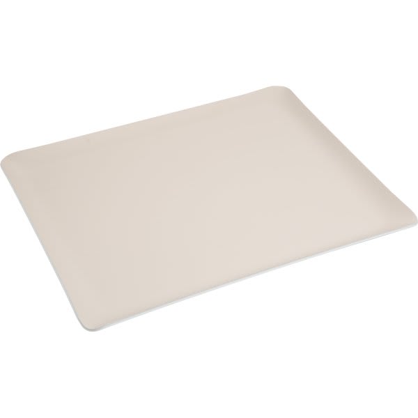 Hapco Signature Rectangular Leatherette Tray Parchment Cream, Case Of 12