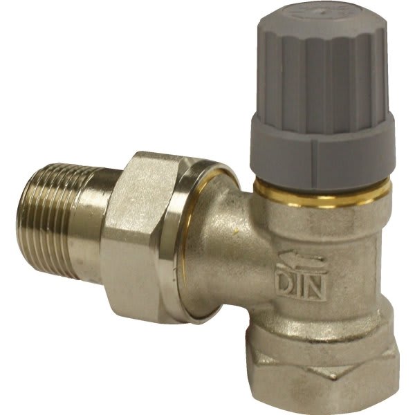 Danfoss 3/4" Fpt X Mpt Union Angle Mount Thermostatic Radiator Valve Body