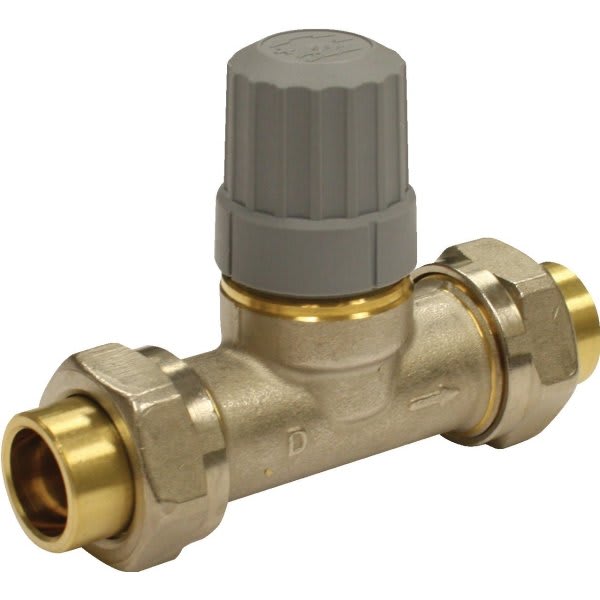 Danfoss 3/4" Solder Union Straight Mount Thermostatic Radiator Valve Body