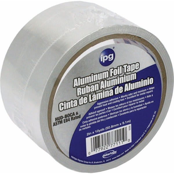 Intertape Polymer Group 9200 2" X 10yd Aluminum Foil Tape, Case Of 24
