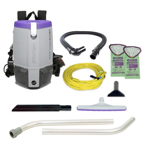 Proteam Super Coach Pro 6 120 Volt 6 Quart Backpack Vacuum W/ Multi-Surface Floor Tool Kit
