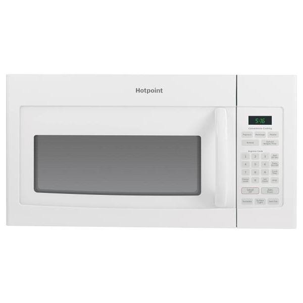 Hotpoint 1.6 Cu. Ft. Over The Range Convertible Microwave, White