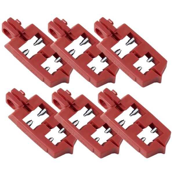 Brady 120 Volt Snap-On Breaker Lockouts, Package Of 6