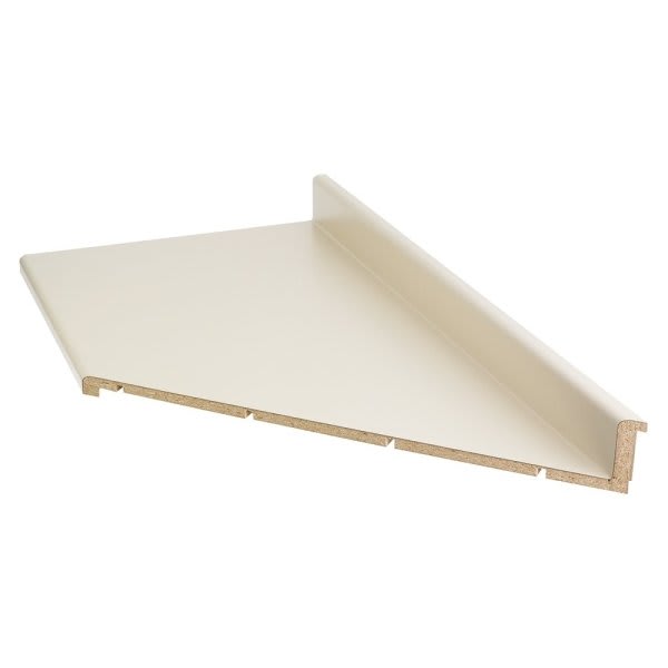 Vt Industries Right Hand Sq Cut Cap Glued Almond