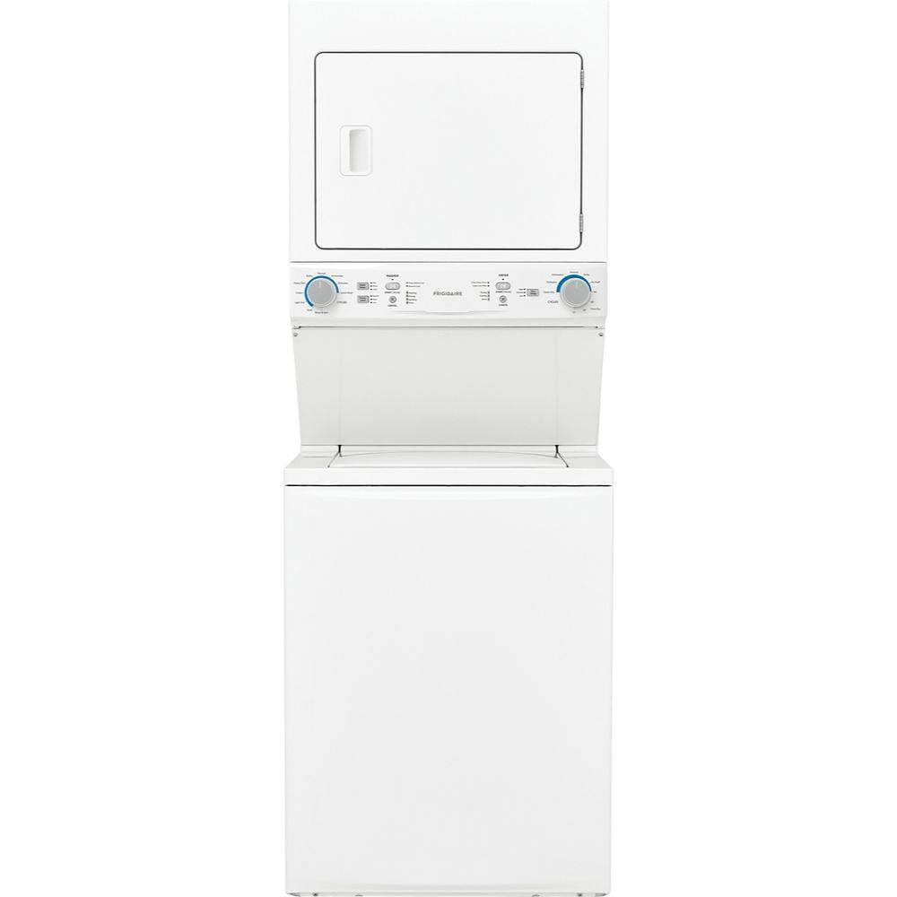 Frigidaire 3.9 Cu. Ft. Washer And 5.5 Cu. Ft. Gas Dryer Laundry Center With Quick Wash And Dry Cycle, White