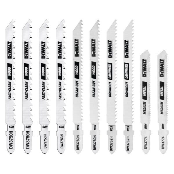 Dewalt 10-Piece T-Shank Jig Saw Blade Set