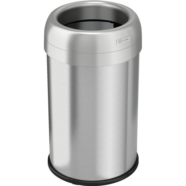 Hls Commercial 13 Gallon Stainless Steel Step Trash Can (Silver