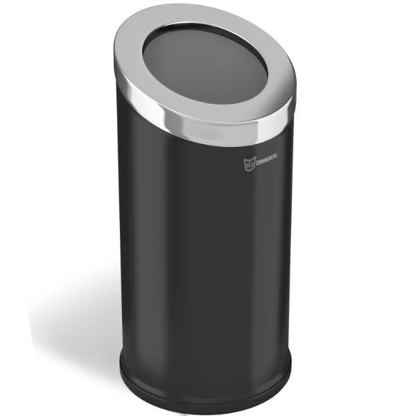 simplehuman 21 Gallon Brushed Stainless Steel Bullet OpenTop Round