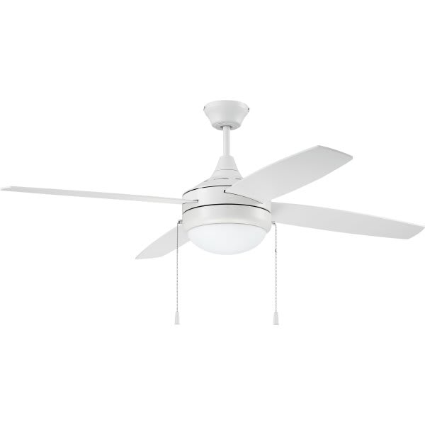 Craftmade™ Phaze 52 In. 4-Blade LED Ceiling Fan With Light (White)