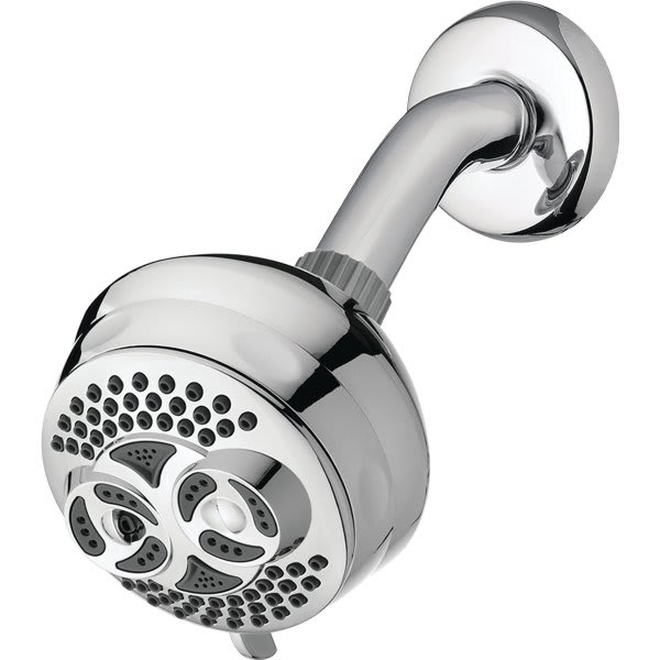 Waterpik Chrome Massage Action Showerhead 2.5 GPM HD Supply