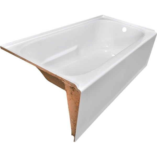 American Standard® Princeton™ Bathtub Right Hand Drain, Drain Sold