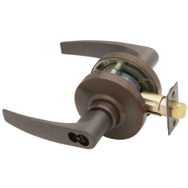Schlage® Al Series Cylindrical Lockset OilRubbed Bronze Jupiter Lever