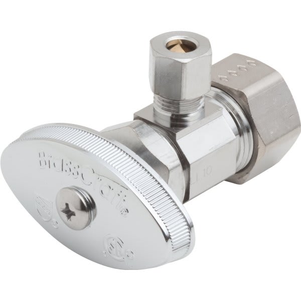 Maintenance Warehouse® QuarterTurn Angle Stop Valve 1/2" Comp x 3/8