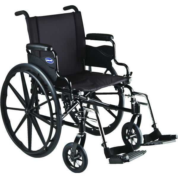 Invacare 9000xt Dual Axle Wheelchair 22"X18" Desk Length Elevating Legrests Composite