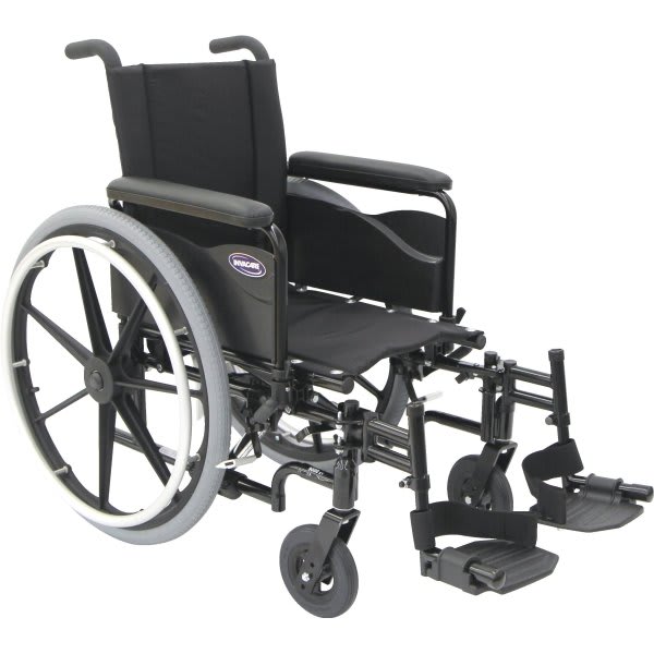 Invacare 9000xt Super Hemi Wheelchair 18"X18" Full Length Swing Away Footrests Composit