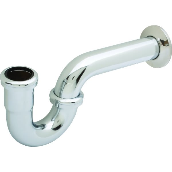 Brass Tubular P-Trap 1-1/4"X 1-1/4" Washer Connect 20 Gauge Chrome Plated