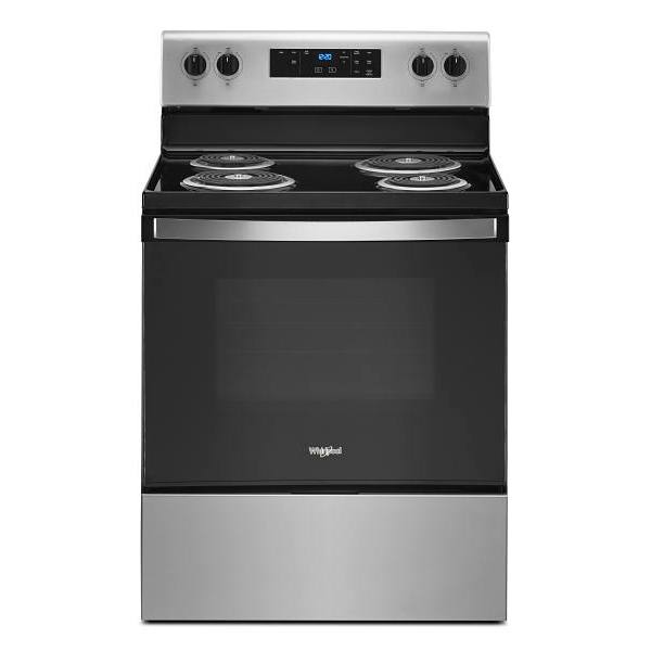Whirlpool 30 In. 4.8 cu. ft. Coil Electric Freestanding Range, Self Clean, Stainless Steel