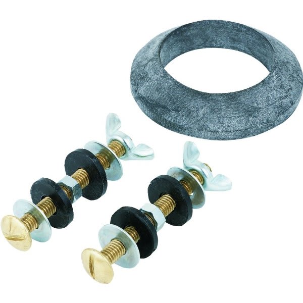 Tank To Bowl Gasket And Hardware Kit 2" Flush Valve Brass Bolts Package Of 2