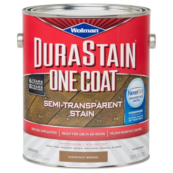 Rust-Oleum Wolman Chestnut Brown Durastain One Coat Semi-Transparent Stain 4/Cs
