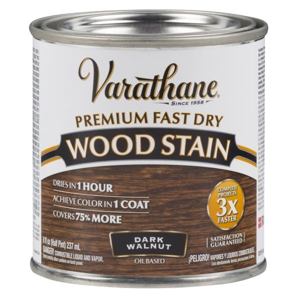 Rust-Oleum Varathane Dark Walnut Fast Dry Wood Stain Case Of 4