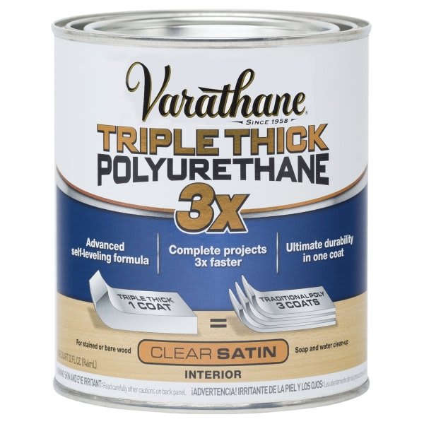 Rust-Oleum Varathane Satin Triple Thick Polyurethane Case Of 2