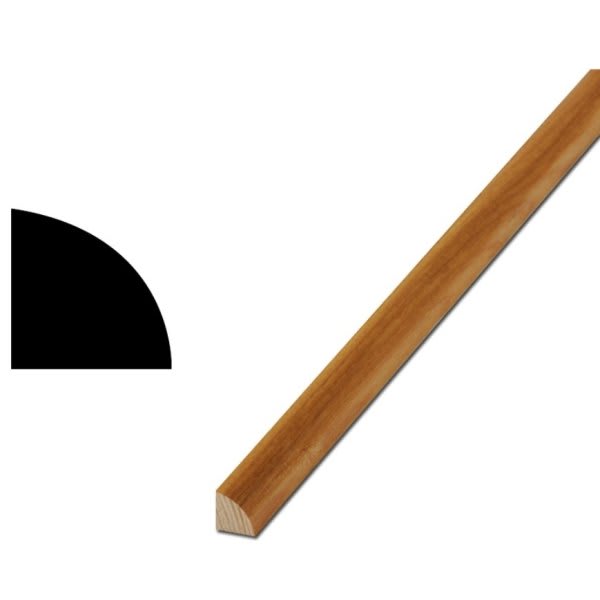 Woodgrain Distribution 11/16"X11/16"X8' Quarter Round Moulding With Butterscotch Finish, Package Of 5