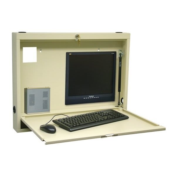 Omnimed Compact Informatics Wall-Mount Desk Beige