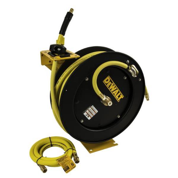 Dewalt® 1/2 In. X 50 Ft. Double Arm Auto Retracting Air Hose Reel HD
