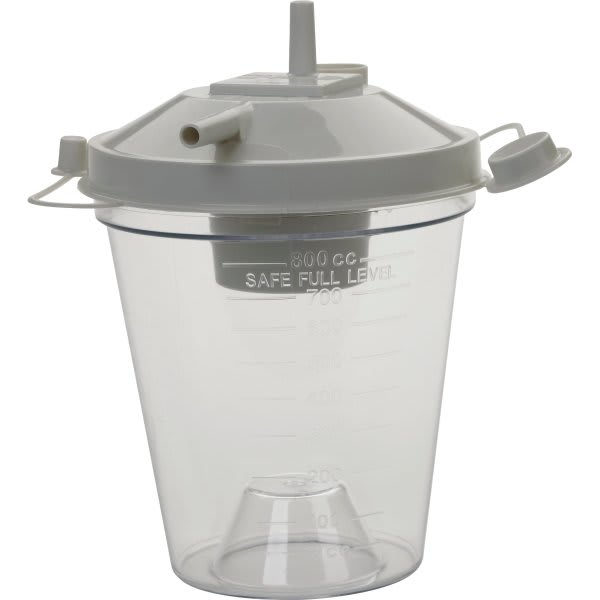 Drive Medical Design 800cc Disposable Suction Canister & Lid, Case Of 48