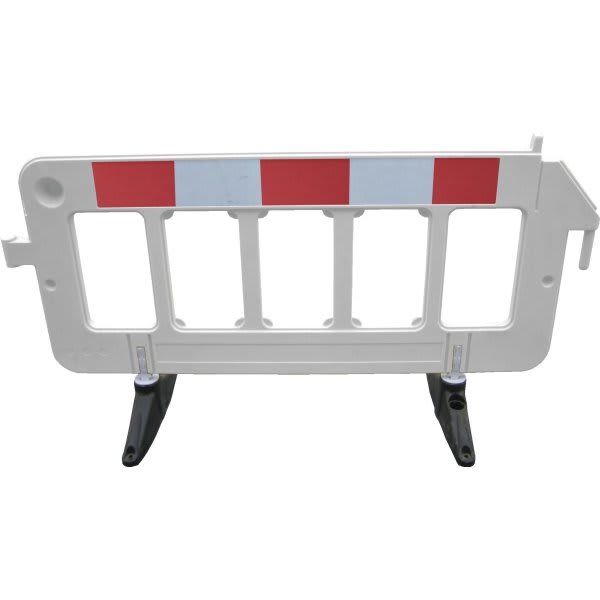 Vestil White Plastic Barrier - 79w X 23l X 40h
