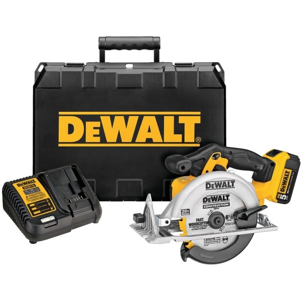 Dewalt Max 20 Volt 6-1/2 In Cordless Lithium Circular Saw Kit