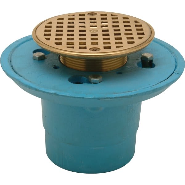 Zurn Fd2254Nh2S5 2" Cast Iron Shower Drain With 5" Nickel Bronze