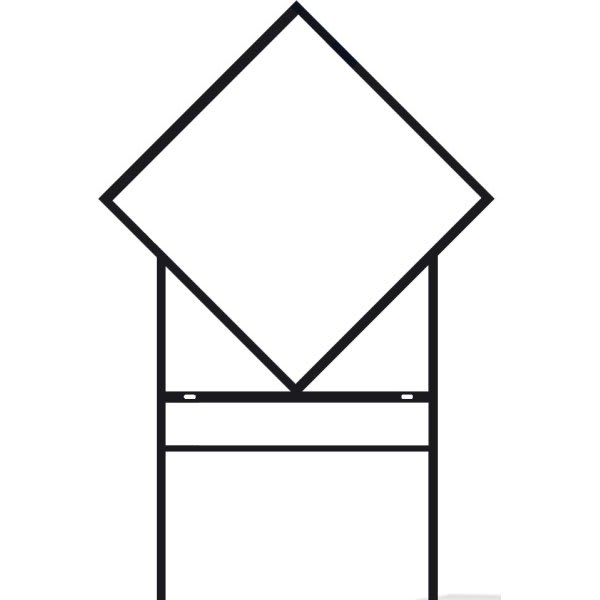 Diamond Shaped Amenity Sign/Rider Frame