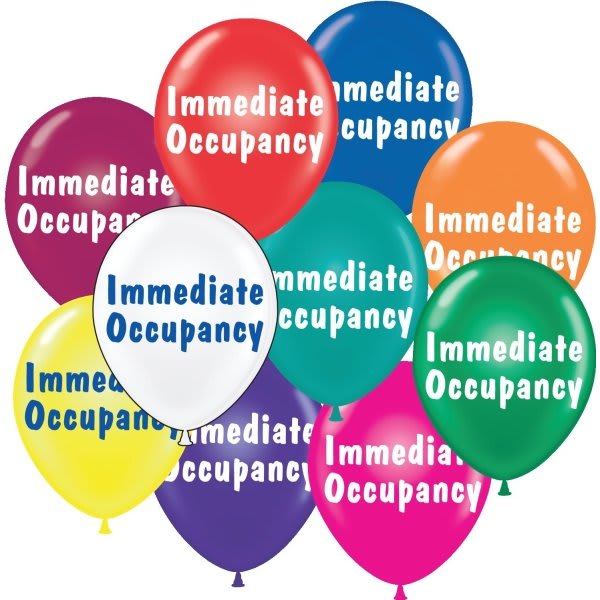 Immediate Occupancy Balloons, 17, Package Of 25
