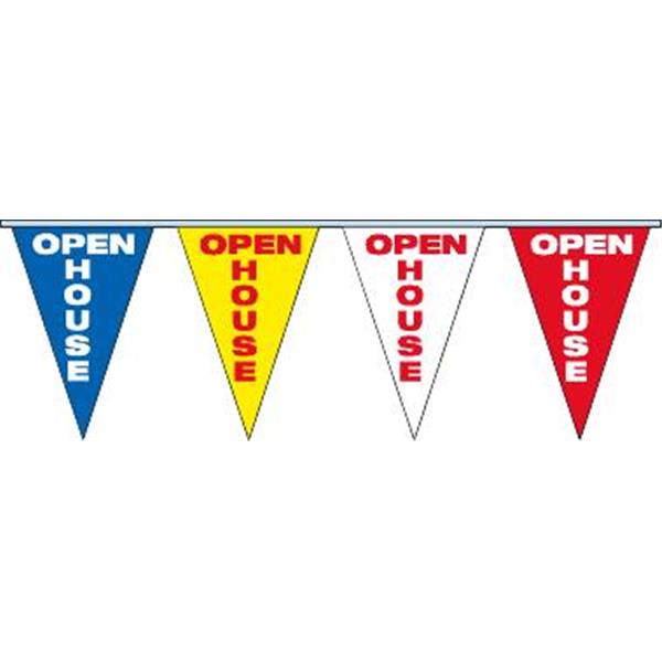Open House Banner String With Pennants, 60'