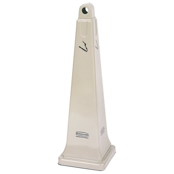 Rubbermaid® Commercial Groundskeeper Smoking Management Cigarette Receptacle (Beige)