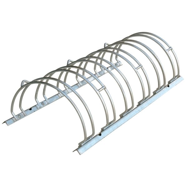 Arched Bicycle Rack, Double Sided, 6 Bike Capacity