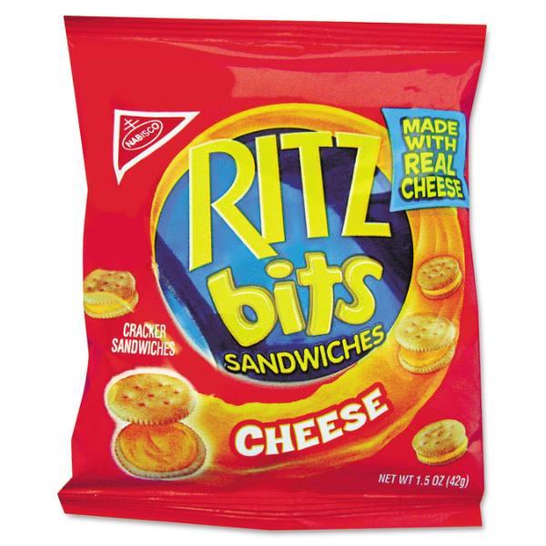 Nabisco® Ritz Bits, Cheese, 1.5oz Packs, Package Of 60