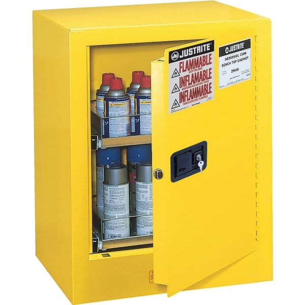 Justrite® Aerosol Can Benchtop Sure-Grip® Ex Safety Cabinet