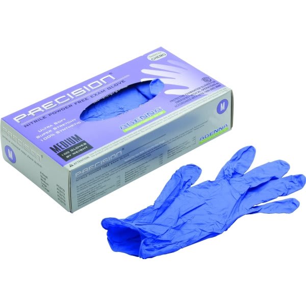 Adenna® Precision®  4 Mil  Nitrile Thin Powder-Free Exam Gloves, Medium, Pkg Of 100