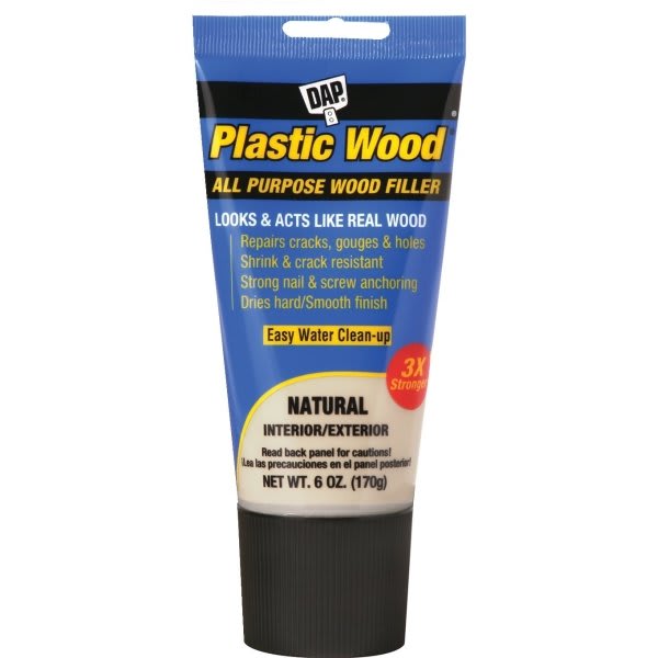Dap 6 Oz Plastic Wood Latex All-Purpose Wood Filler (Natural) (6-Pack)