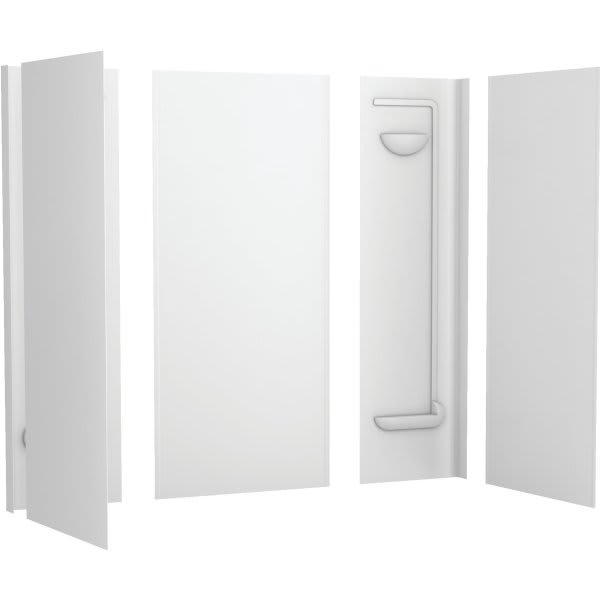 Swan Veritek Tub Wall Surround Five-Piece White Fiberglass