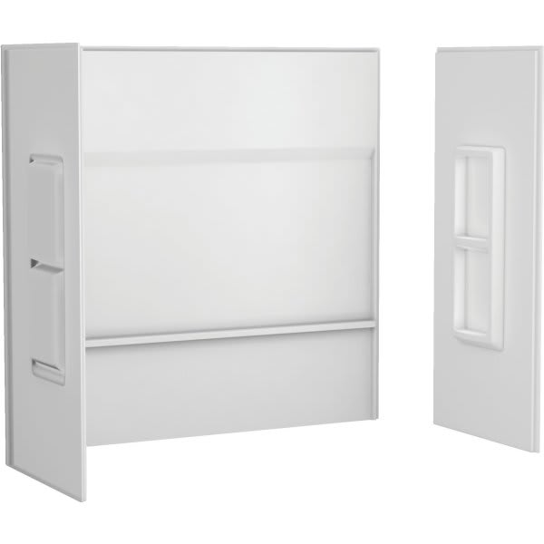 Swan Veritek Tub Wall Surround Three-Piece Nail-Up White Fiberglass