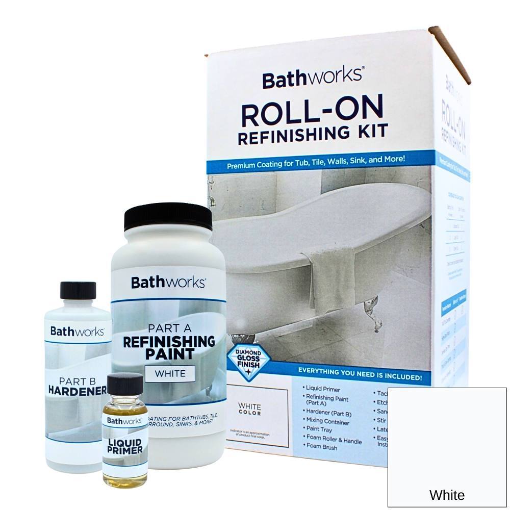 Bathworks Bathtub And Wall Refinishing Kit - White