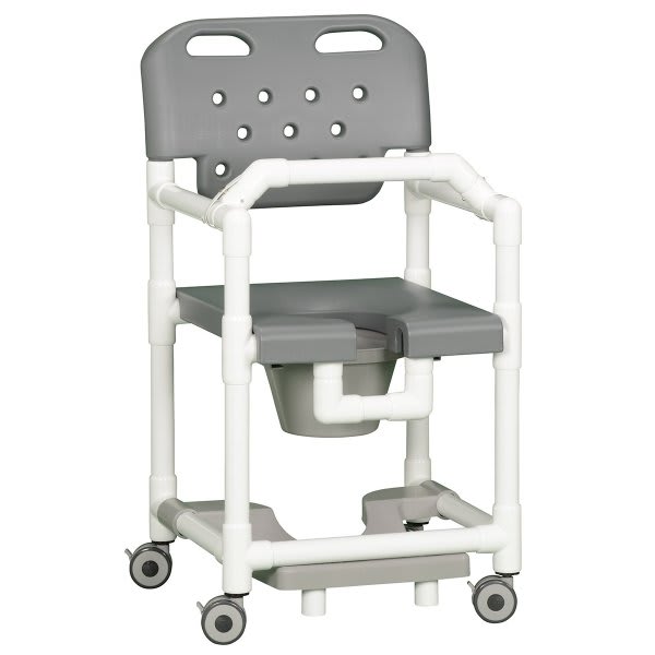 Ipu® 17 In. Commode/Shower Chair (Gray)